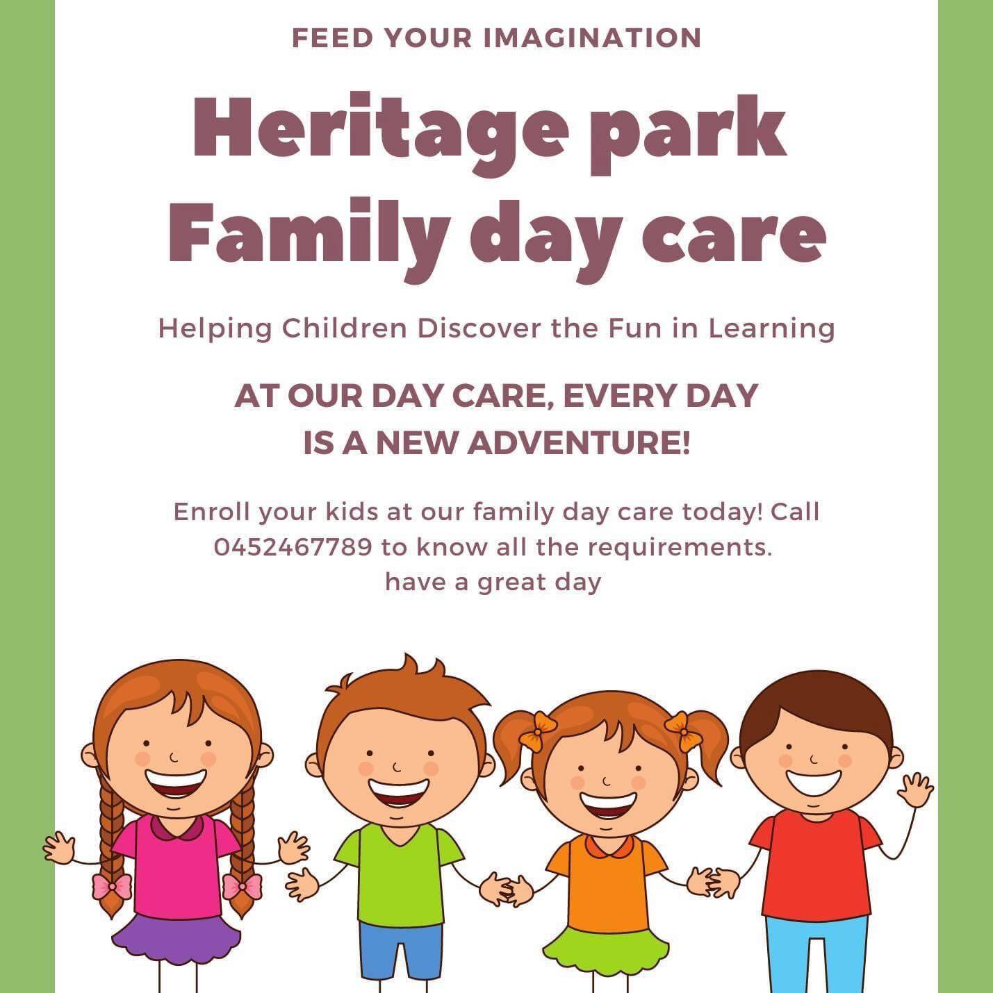 Heritage park family daycare