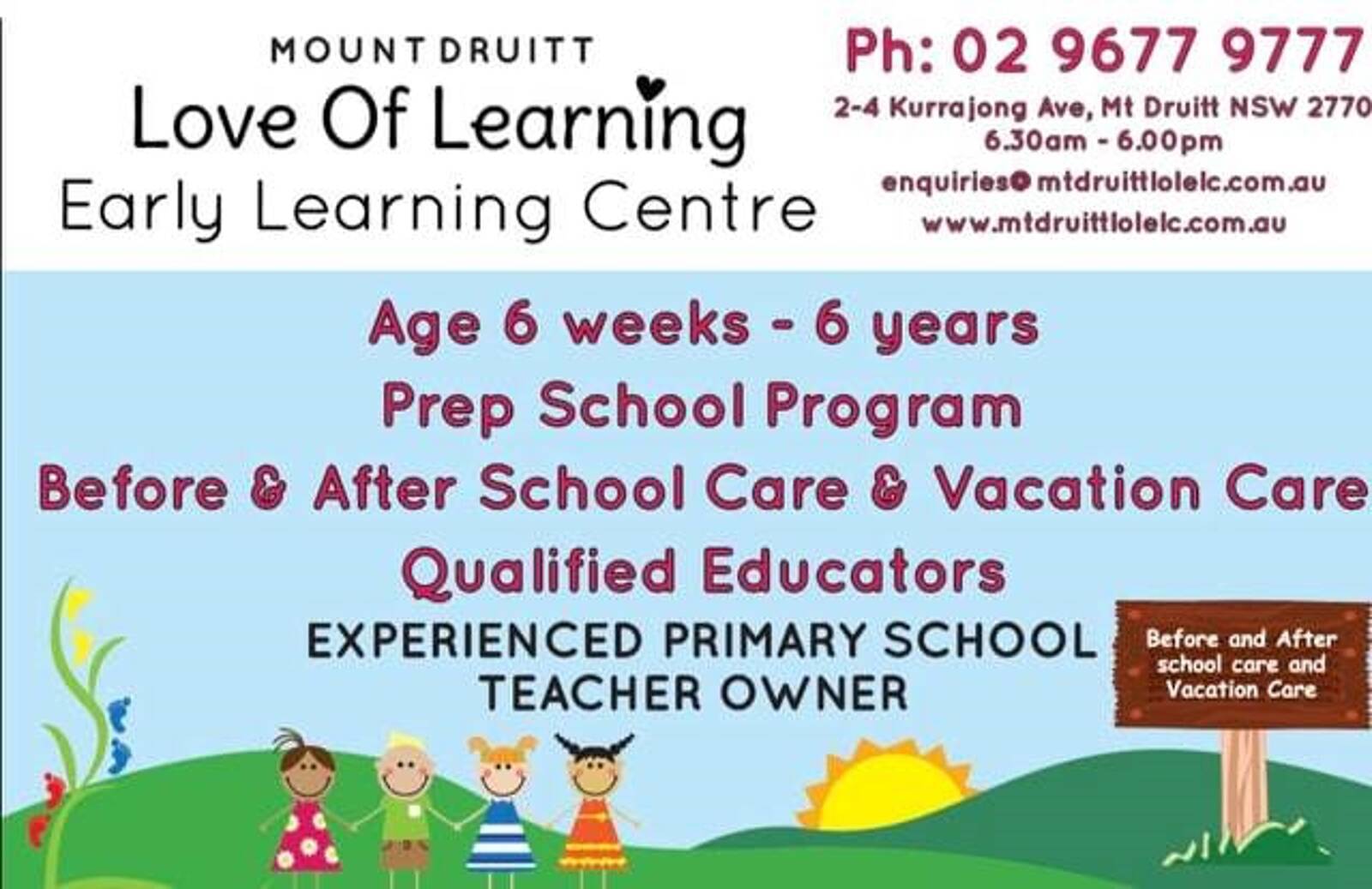 Love Of Learning Early Learning Centre - Mount Druitt