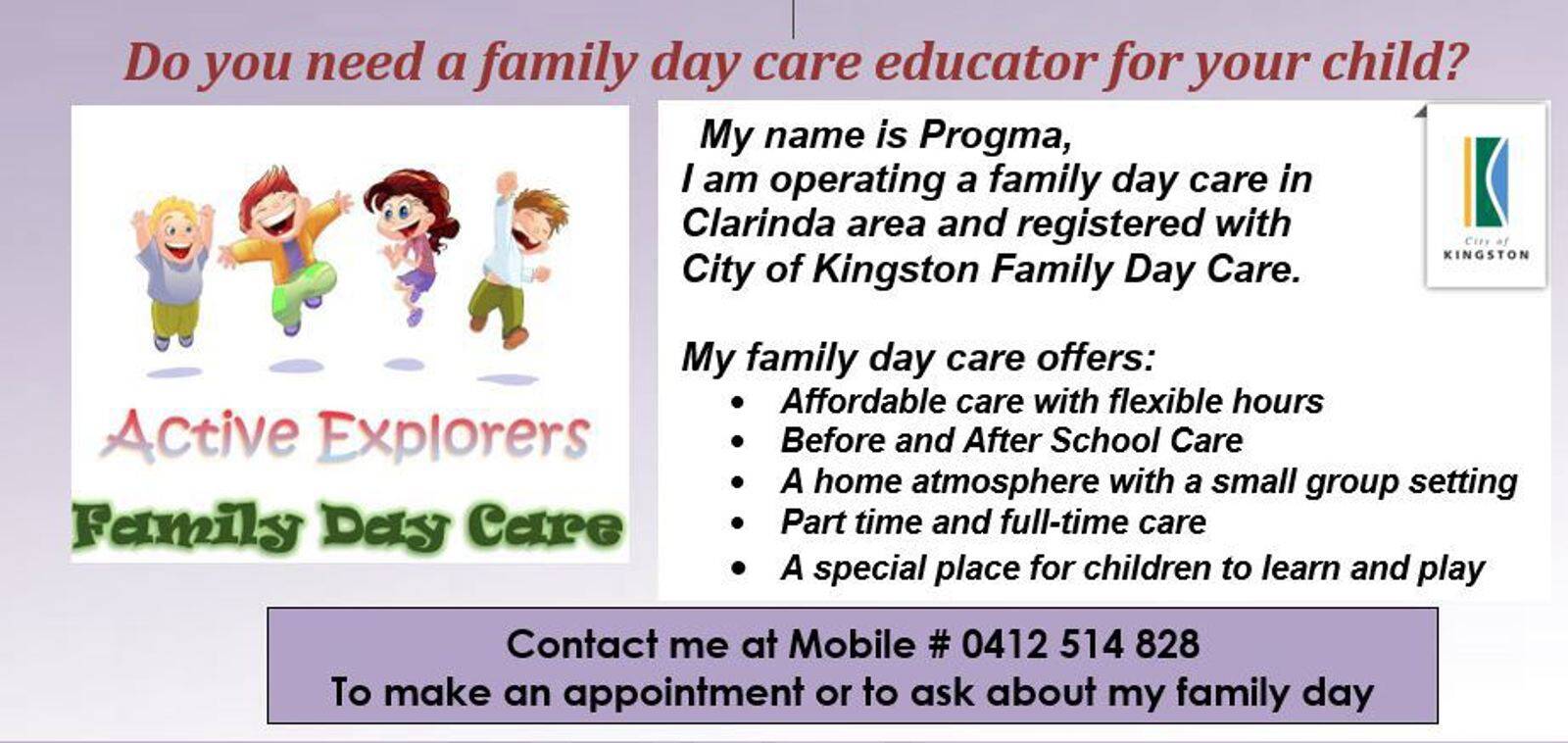 Active Explorers Family Day Care